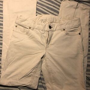 J. Crew Women's Off-White Straight Leg Pants Corduroy 4